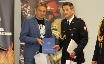 Uroczysta zbiórka z okazji powołania komendanta miejskiego PSP w Kielcach